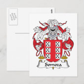 Somoza-Familienwappen Postkarte (Vorne/Hinten)