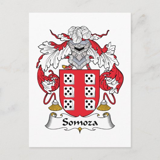 Somoza-Familienwappen Postkarte (Vorderseite)