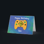Son 15 Year Old Birthday Gamer Controller Karte<br><div class="desc">Sie bereiten sich alle auf eine bevorstehende 15. Geburtstagsfeier vor. Aber warten Sie,  vergessen Sie nicht etwas? Ja,  wenn Sie jetzt keine Kopie dieser Karte bestellen! Ja,  das ist eine tolle Karte,  um dem Video-Gamer Sohn,  den Sie got haben,  zu geben.</div>