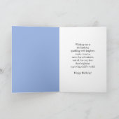 Son 5th Birthday Snowman Snowy  Karte (Innenseite)