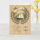 Son a Nautic Sailing Themed Geburtstag Karte (Gelbe Blume)