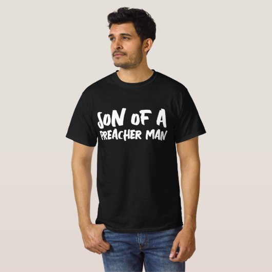 SON A PREACHER MAN MENS RETRO T - SHIRT T-SHIRTS (Vorne ganz)