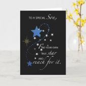 Son Abschluss Star Herzlichen Glückwunsch, Blau Karte (Gelbe Blume)