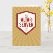 Son Altar Server Herzlichen Glückwunsch Sternexplo Karte (Gelbe Blume)