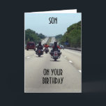 **SON** AM GEBURTSTAG AUF DER STRASSE KARTE<br><div class="desc">DIES KANN FÜR DEN MOTORCLYLIST ***SON*** SEIN,  DER KEINESFALLS "DAS LEBEN GENIESSEN" KANN!!!!</div>
