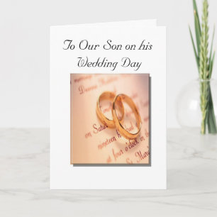 Son and Daughter's Wedding Day Card Karte