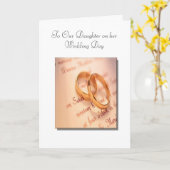 Son and Daughter's Wedding Day Card Karte (Gelbe Blume)