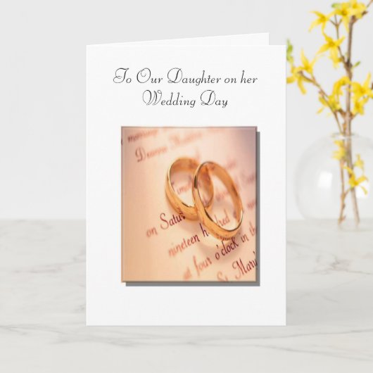 Son and Daughter's Wedding Day Card Karte (Gelbe Blume)