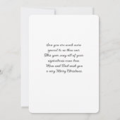 Son and Partner Red Kardinal Weihnachten (Rückseite)