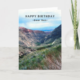 Son Birthday Big Horn Mountains Wyoming Card Karte