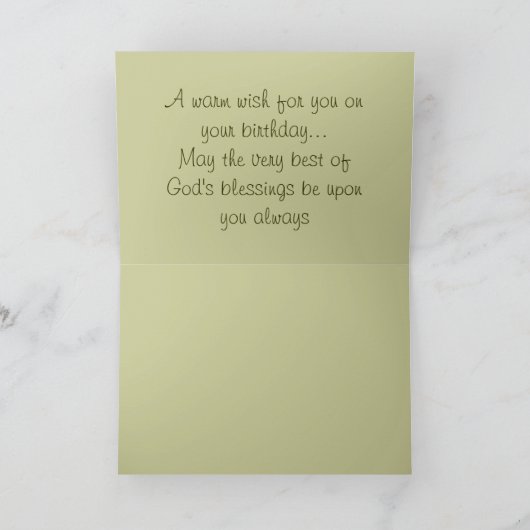 Son Birthday Card Karte (Innenseite)