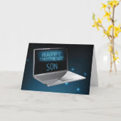 Son Birthday Computer, Technologie, Night Sky Karte (Gelbe Blume)