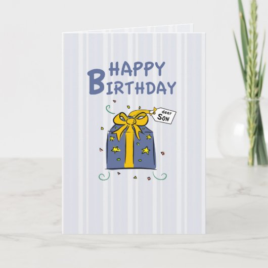 Son Birthday Karte (Vorderseite)