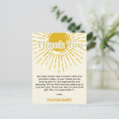 Son Boho Boy Baby Dusche Vielen Dank Postkarte (Stehend Vorderseite)