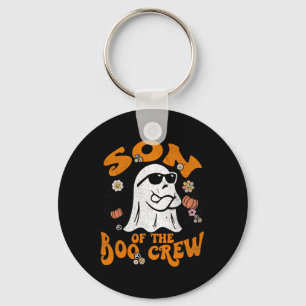 Son Boo Crew Groovy Matching Family Halloween Men Schlüsselanhänger