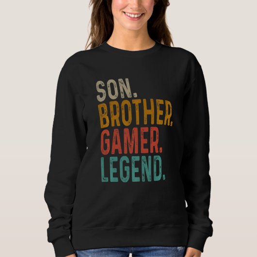 Son Brother Gamer Legend Sweatshirt (Vorderseite)