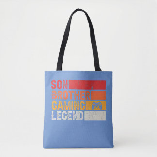 Son Brother Gaming Legend Gamer T-Shirt Geschenk f Tasche