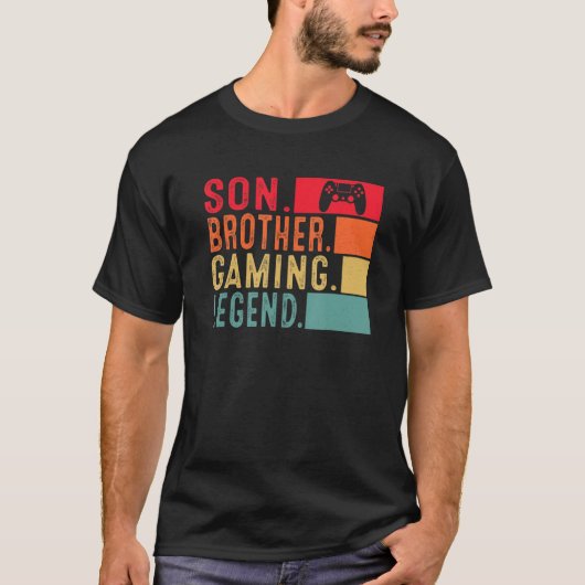 Son Brother Gaming Legend Video Gamer for Boys Ki T-Shirt (Vorderseite)