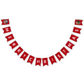 Son Christmas Party | Rotes Foto Wimpelkette (Alle)