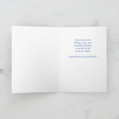 Son Custom Foto und Name High School Abschluss Karte (Innenseite)