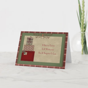 Son & Daughter im Gesetz Weihnachtsgeschenk Vielen Dankeskarte