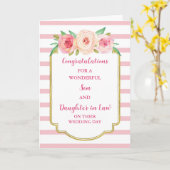 Son & Daughter in Law Hochzeitstag Herzlichen Glüc Karte (Gelbe Blume)