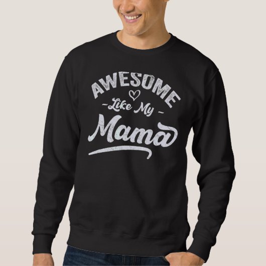 Son Daughter Liebe für Mutterpuppe Cool Phantastis Sweatshirt (Vorderseite)