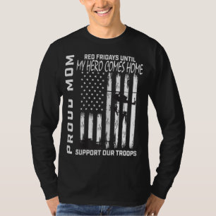 Son Daughter Mama Roter Freitag Militärunterstützu T-Shirt