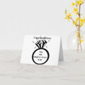 *SON & DAUGHTER TO BE* ON **VERLOBUNG* KARTE (Gelbe Blume)