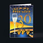 Son, Deaf Sign Language Son 30. Geburtstagskarte Karte<br><div class="desc">Son,  Deaf Sign Language Son 30. Geburtstagskarte - eine helle,  moderne Geburtstagskarte zum 30. Geburtstag eines Sohnes mit Champagner,  stilvollem und trendigem Design</div>