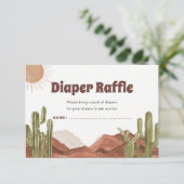 Son Desert Baby Dusche Preisliste Einladung (Stehend Vorderseite)