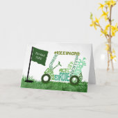 Son Father's Day Par-Fect Golf Cart in Worten Karte (Gelbe Blume)
