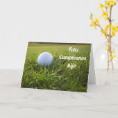 SON **FELIZ CUMPLEANOS** GENIESSEN SIE IHREN SONDE KARTE (Gelbe Blume)