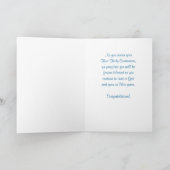 Son First Communitycross und Rays on Blue Wood Karte (Innenseite)