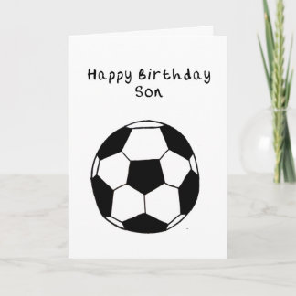 Son Football Geburtstagkarte Karte