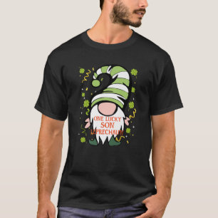 Son Funny St Patrick's Day Lucky Gnome Familienmat T-Shirt
