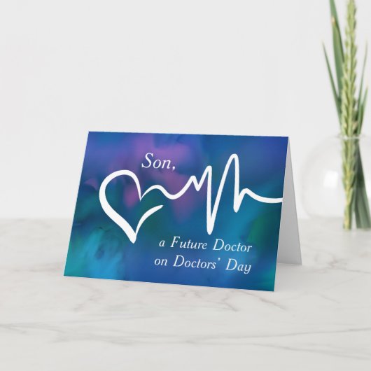 Son Future Doctor’ Day Herzlichen Dank Karte (Vorderseite)