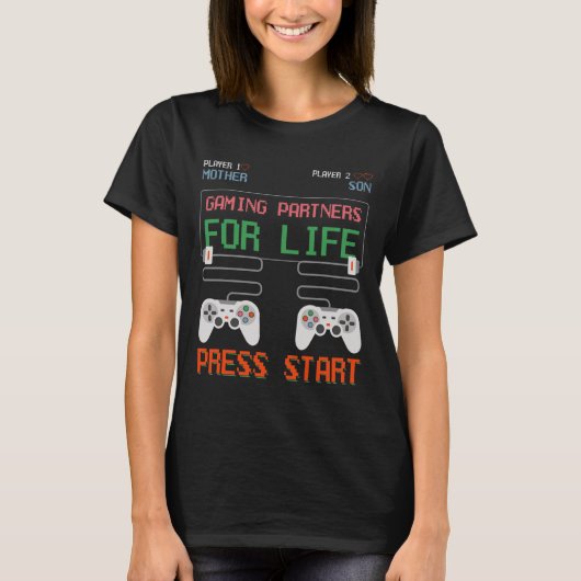 Son Gaming Partner für Life Video Gamer T-Shirt (Vorderseite)