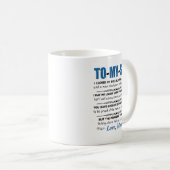 Son-Geschenk von der Mama bis zu meinem Sohn-Kaffe Kaffeetasse (VorderseiteRechts)