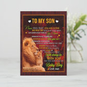 Son-Geschenke| Brief an meine Sohn-Liebe vom Vater Einladung (Stehend Vorderseite)