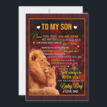 Son-Geschenke| Brief an meine Sohn-Liebe vom Vater Einladung<br><div class="desc">Son-Geschenke| Zu meinem Sohn werde ich immer bei Ihnen sein,  Sie werden immer meine Baby Boy Liebe von Vater</div>