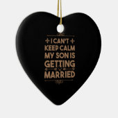 Son Getting Married Bachelorette Wedding Party Keramik Ornament (Rechts)