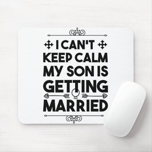 Son Getting Married Bachelorette Wedding Party Mousepad (Mit Mouse)