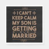 Son Getting Married Bachelorette Wedding Party Serviette (Vorderseite)