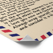 Son Gift | Brief an meine Sohn Liebe aus der Mama Poster (Ecke)