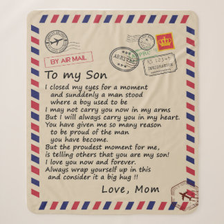 Son Gift | Brief an meine Sohn Liebe aus der Mama Sherpadecke