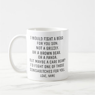 Son Gift, lustiges Son Custom Geschenk, Kaffeetasse