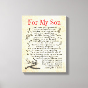 Son Gift   Mein Sohn danke Ihnen, dass Sie so viel Leinwanddruck