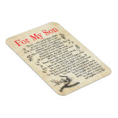 Son Gift | Mein Sohn danke Ihnen, dass Sie so viel Magnet (Rechte Seite)