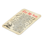 Son Gift | Mein Sohn danke Ihnen, dass Sie so viel Magnet (Linke Seite)